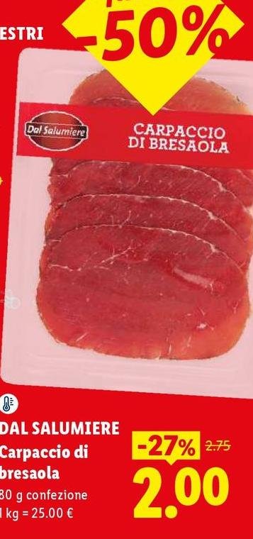 Dal salumiere - Carpaccio Di Bresaola