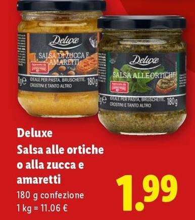 Deluxe - Salsa Alle Ortiche O Alla Zucca E Amaretti