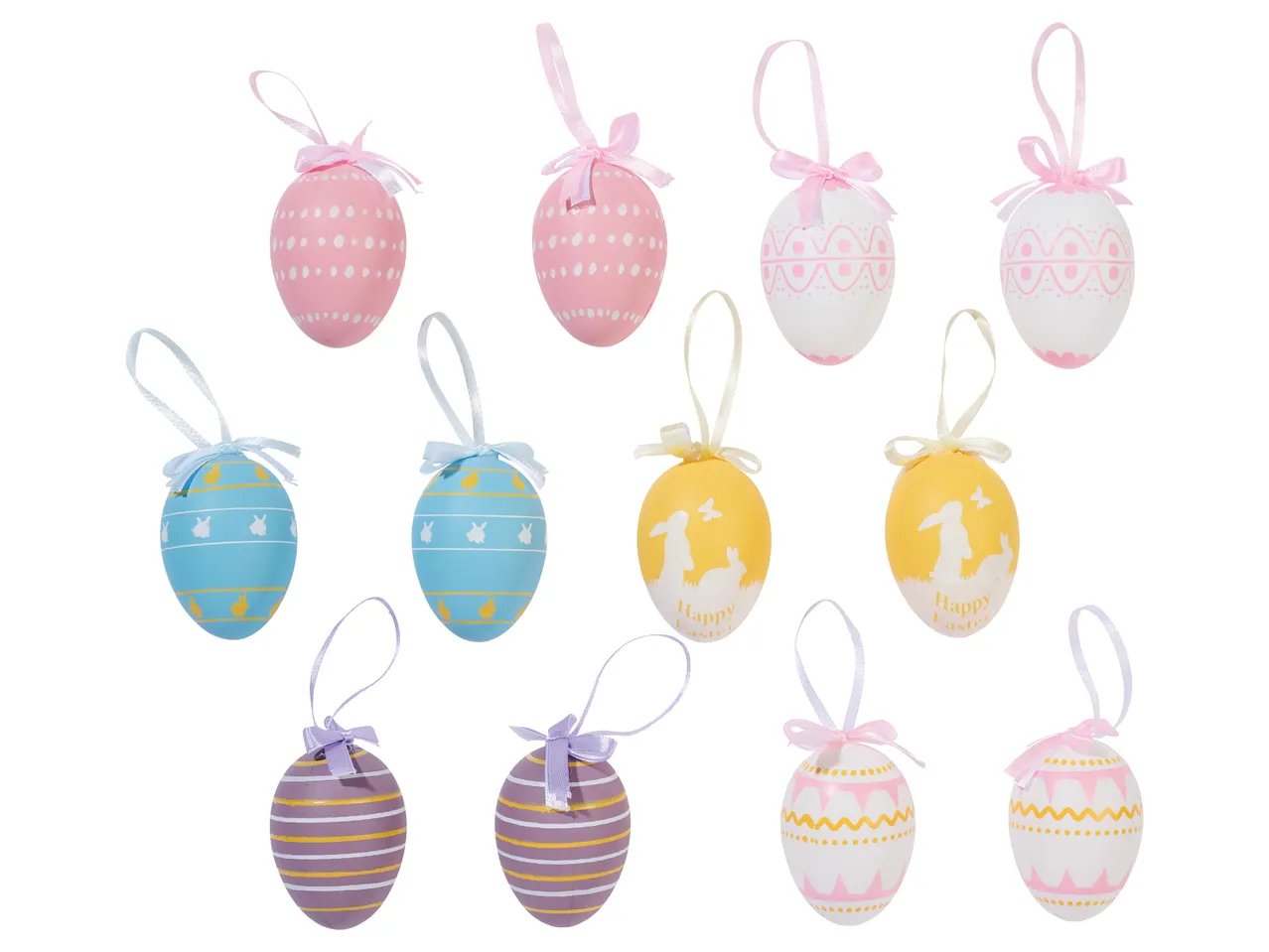 LIVARNO home Uova decorative pasquali, 12 o 18 pezzi