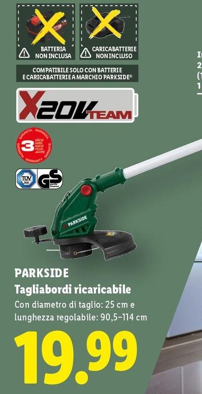 Parkside - Tagliabordi Ricaricabile