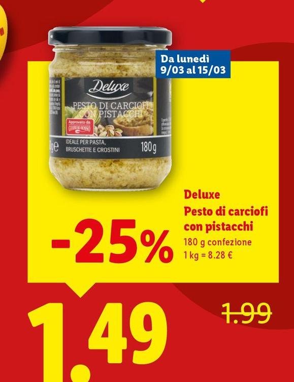 Deluxe - Pesto Di Carciofi Con Pistacchi