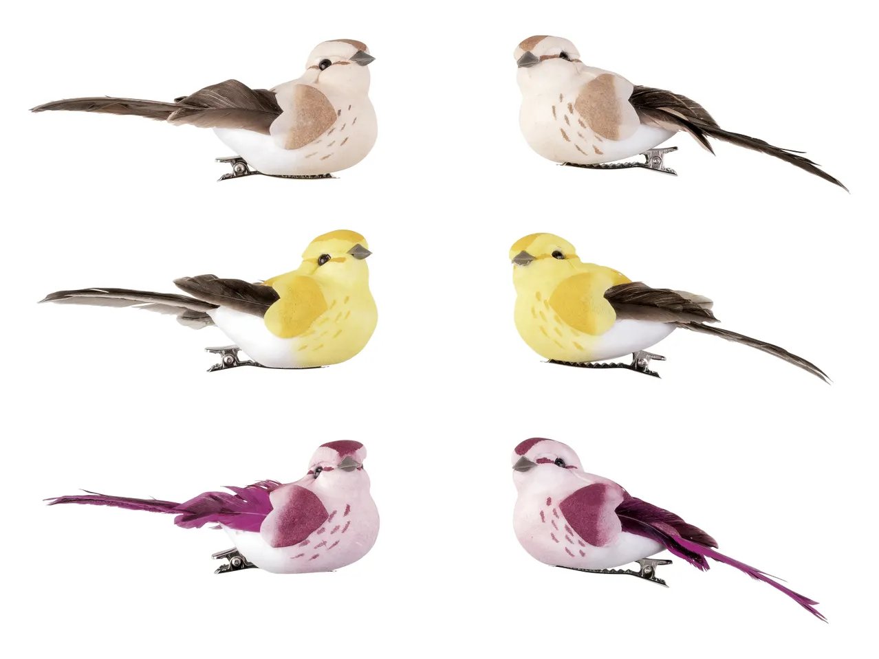 LIVARNO home Clip decorative, 6 pezzi