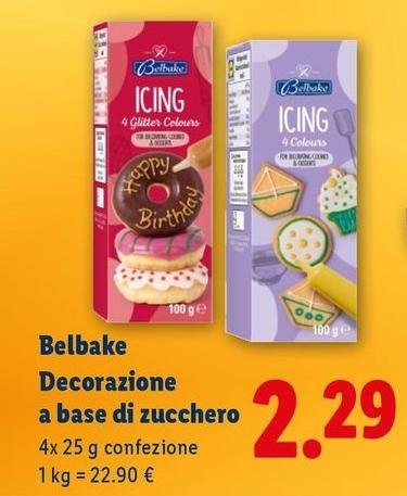 Belbake - Decorazione A Base Di Zucchero