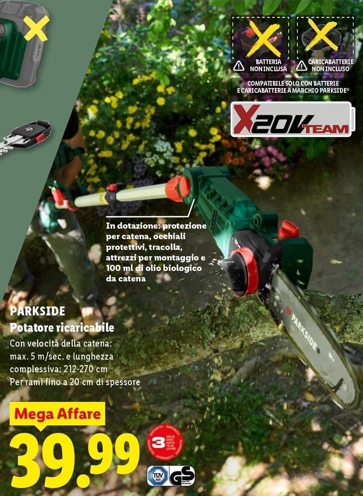 Parkside - Potatore Ricaricabile