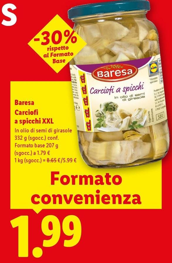Baresa - Carciofi A Spicchi XXL