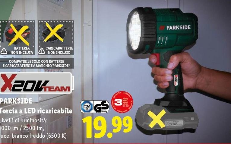 Parkside - Torcia A Led Ricaricabile