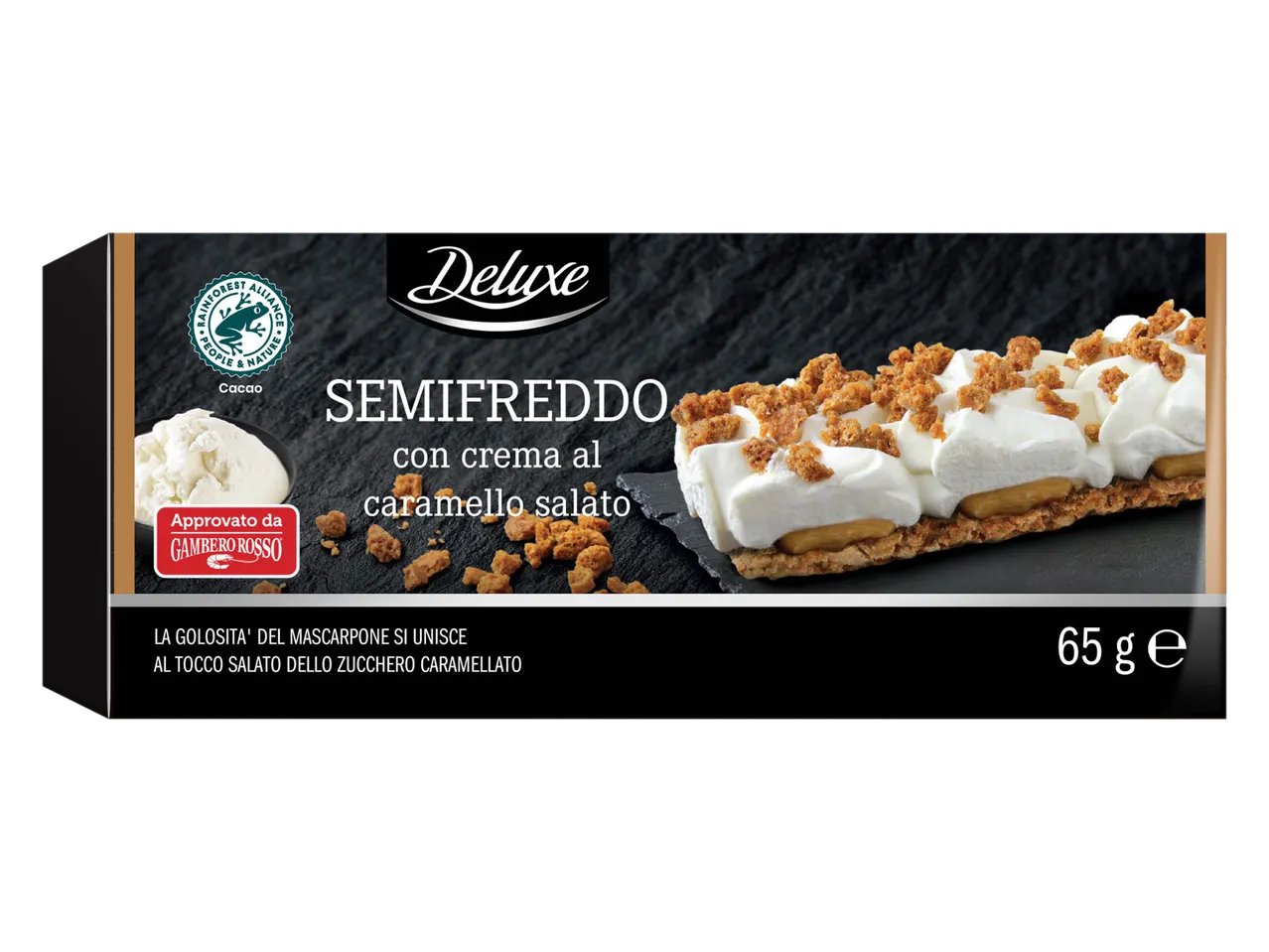 Semifreddo con crema al caramello salato