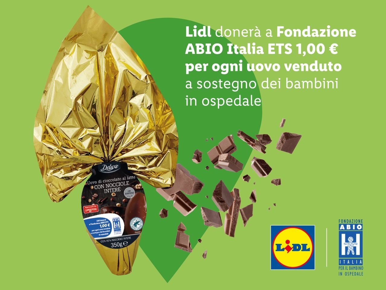 Uovo di cioccolato al latte con nocciole intere