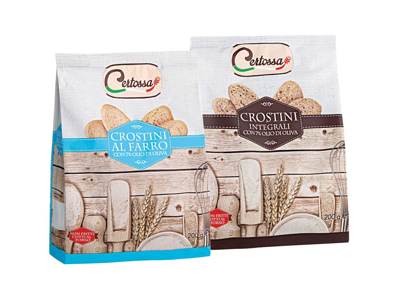 Crostini al farro o integrali
