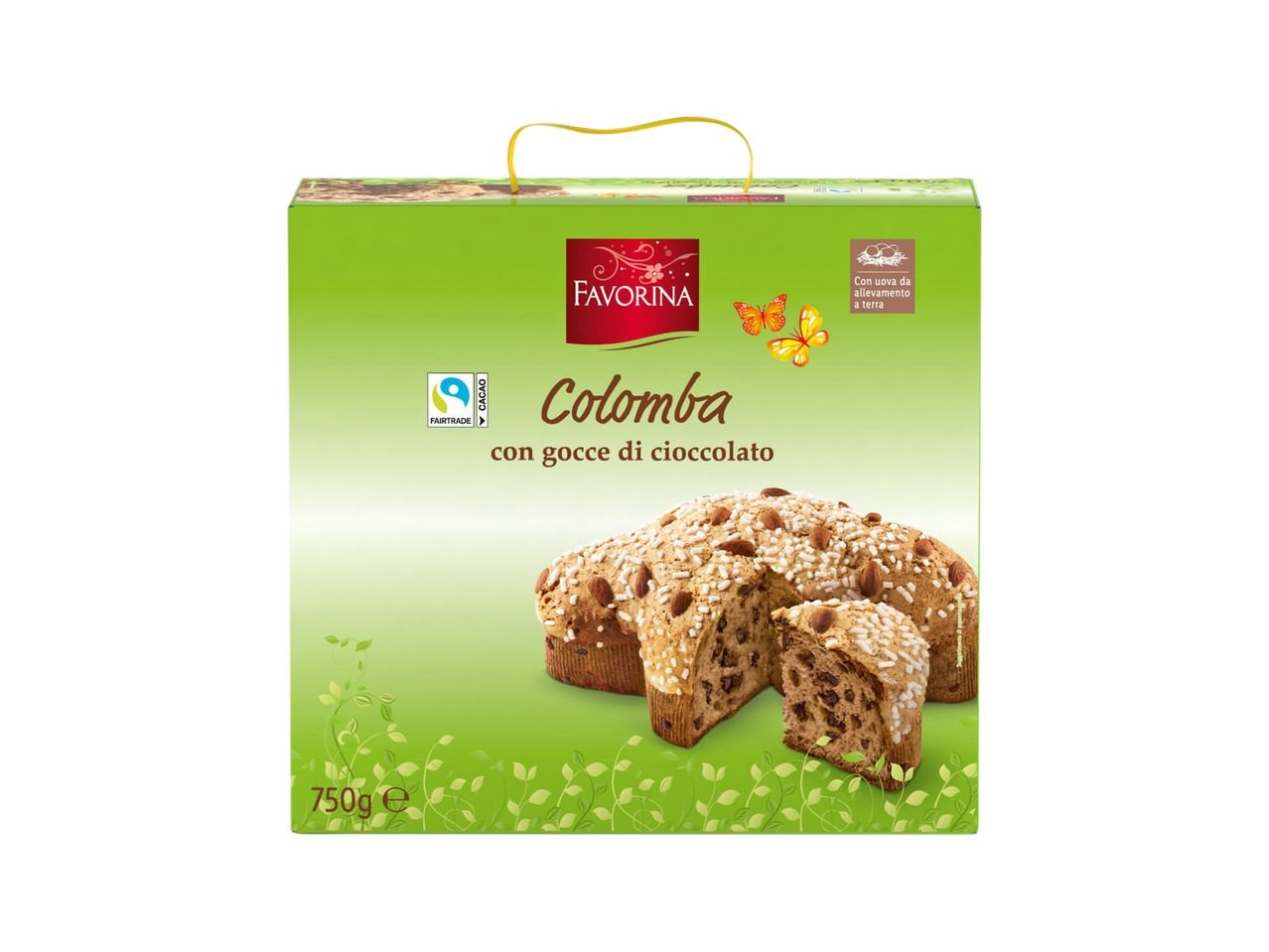 Colomba con gocce di cioccolato