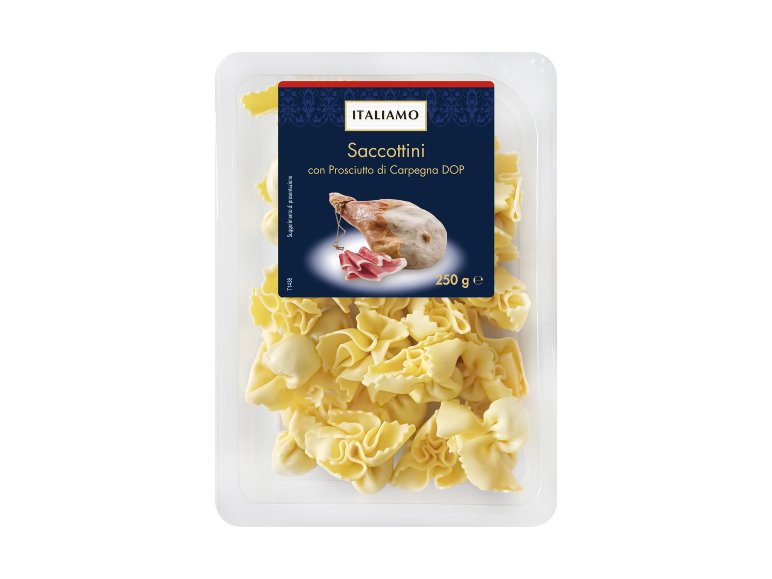 Saccottini con "Prosciutto di Carpegna DOP"