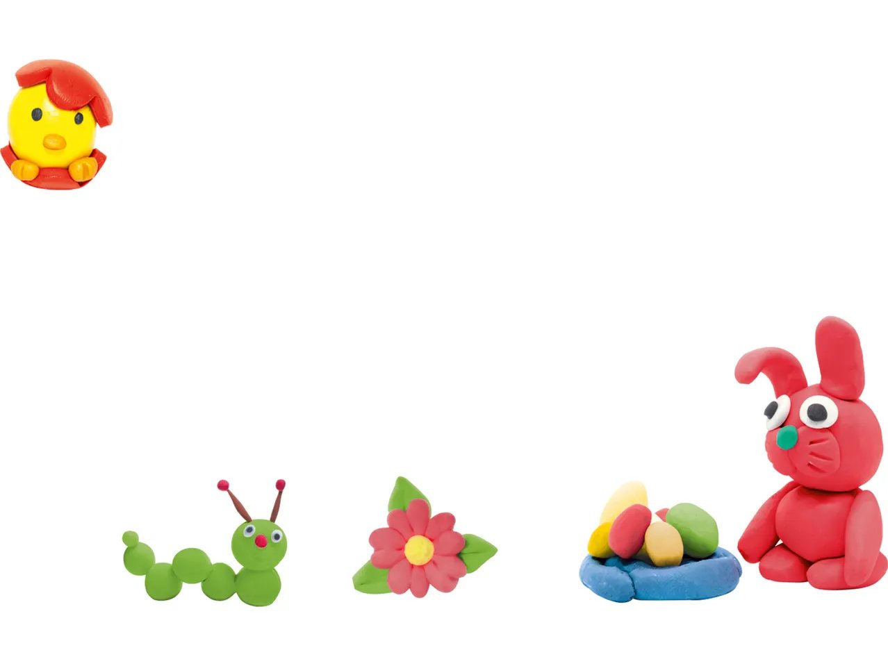 Set pasta da modellare “Ovetti pasquali”, 4 pezzi