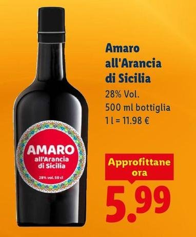 Amaro All'Arancia Di Sicilia