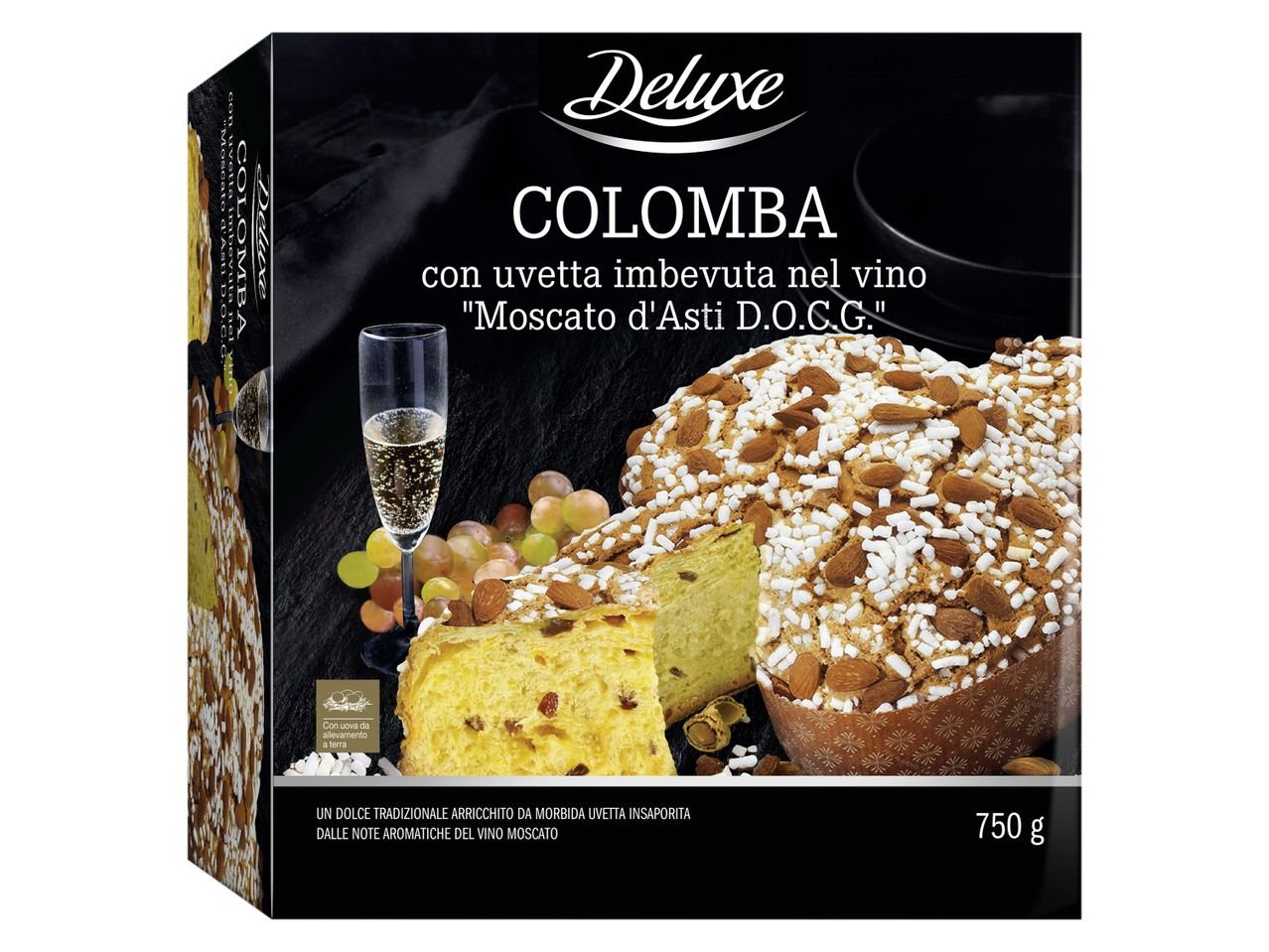 Colomba con uvetta al vino “Moscato d’Asti DOCG”