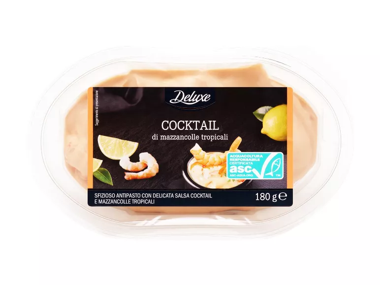 Cocktail di mazzancolle tropicali