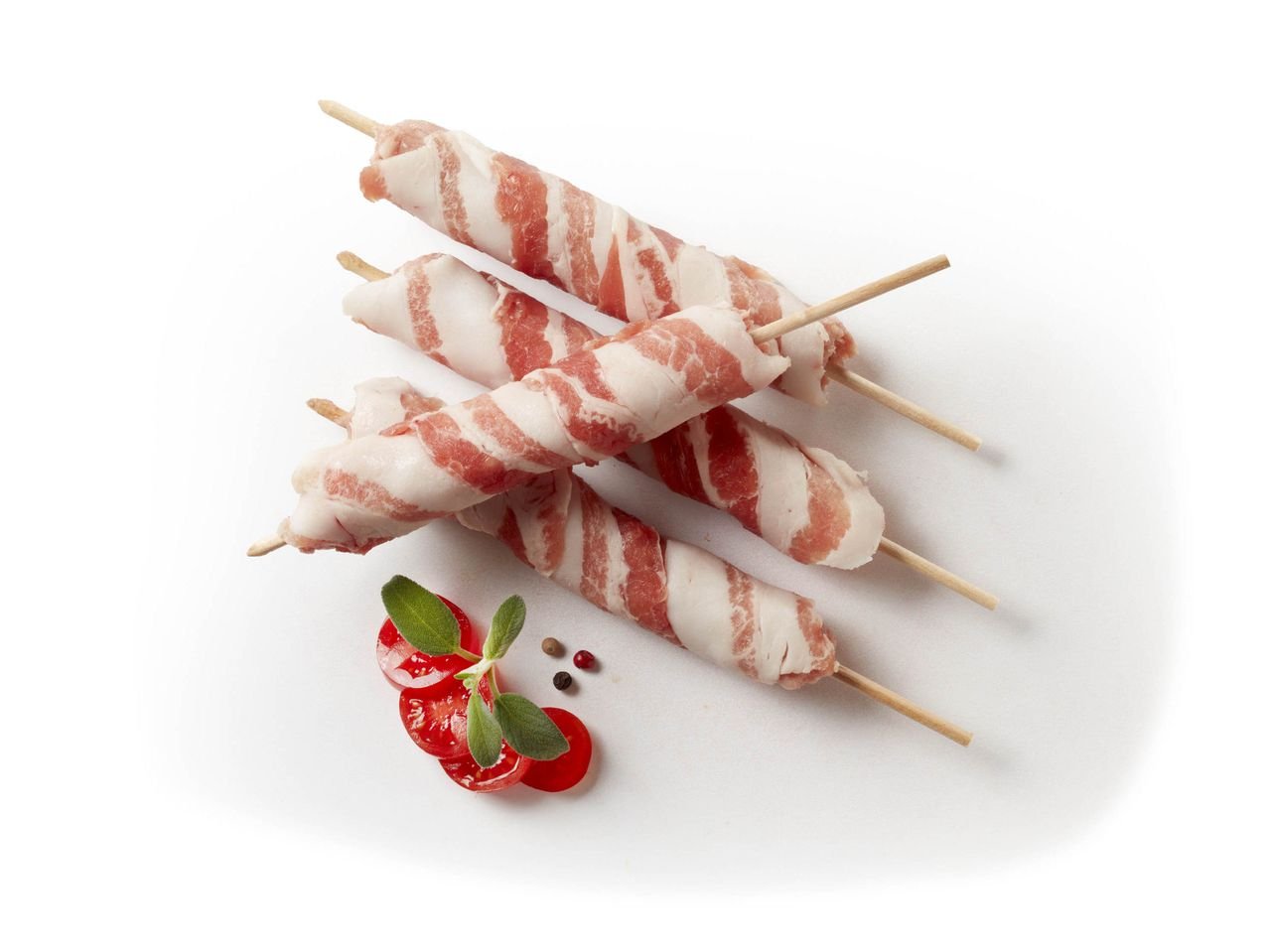 Spiedini di suino con pancetta