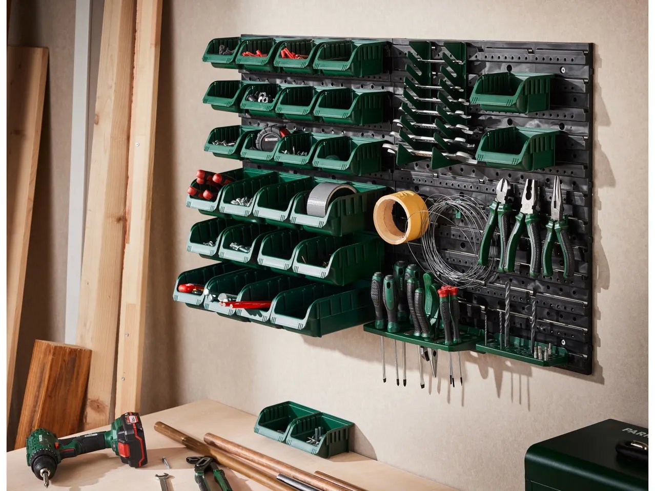 Set portaminuteria da parete, 43 pezzi