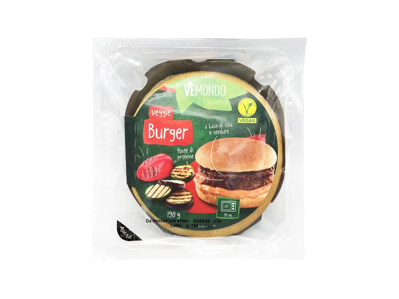 Veggie burger con salsa