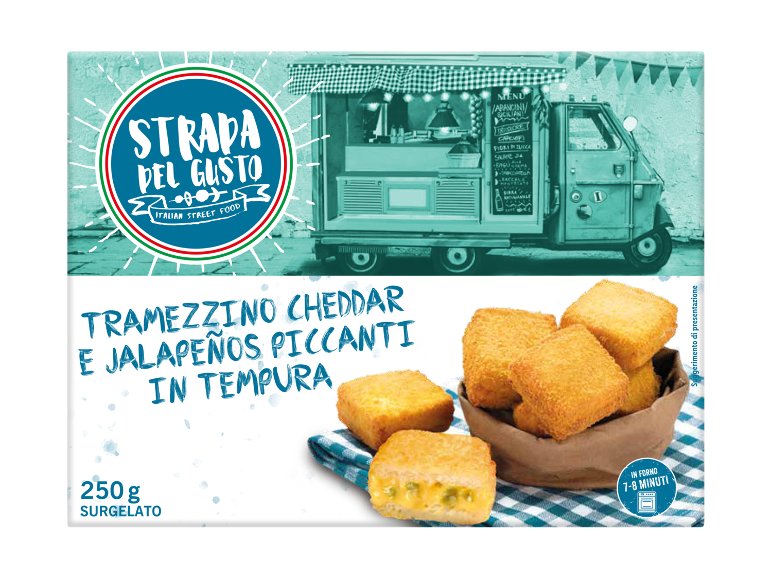 Tramezzino Cheddar e Jalapeños
