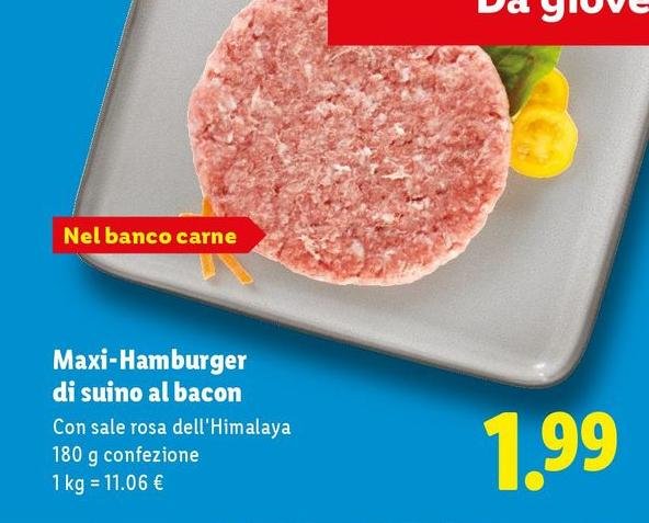 Maxi-Hamburger Di Suino Al Bacon