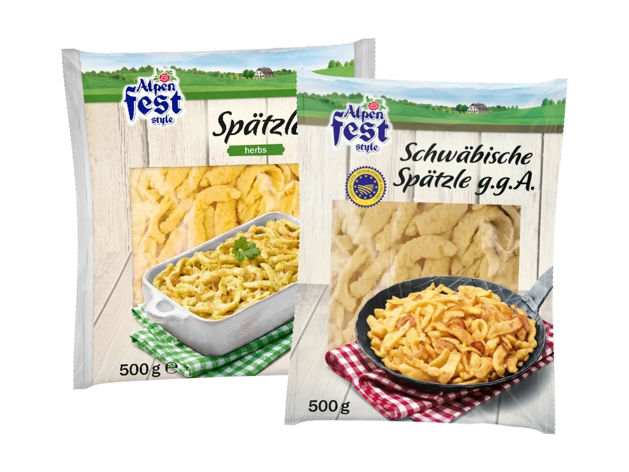 Schwäbische Spätzle IGP o Spätzle alle erbe