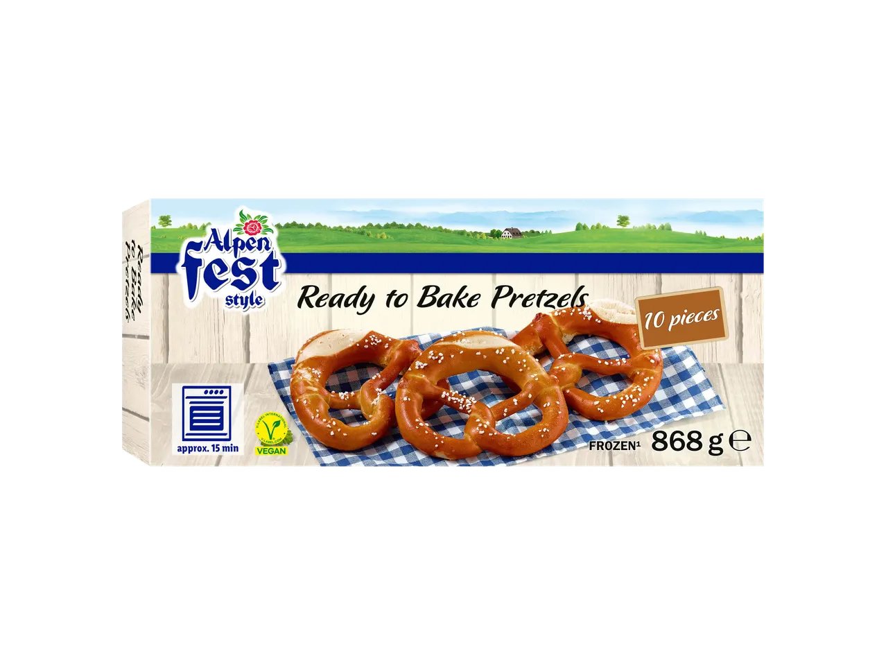 Brezel ready to bake