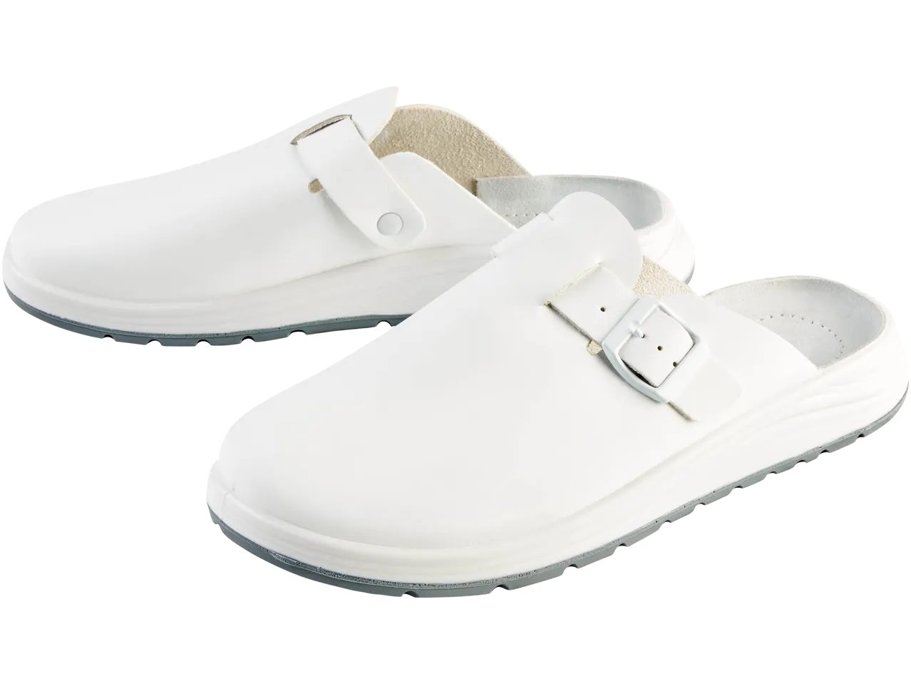 Calzature da lavoro clogs in cuoio