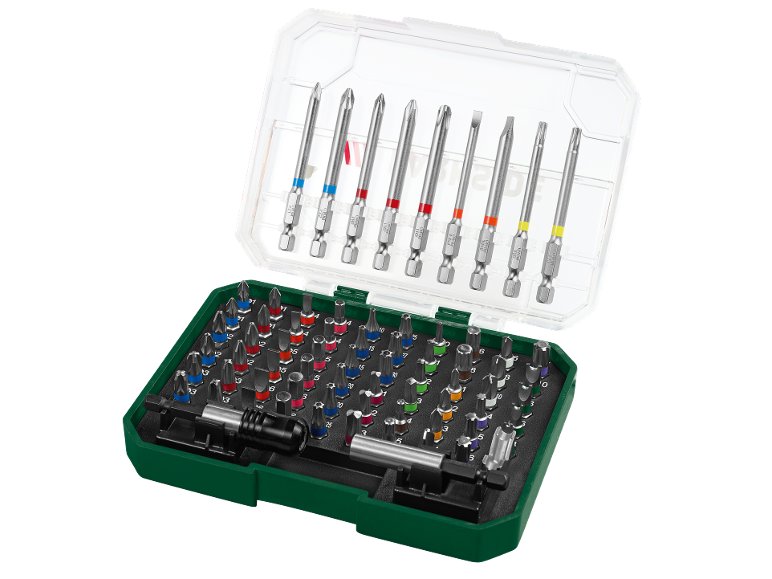 Set bit, 71 pezzi o bit e chiavi a bussola, 56 pezzi