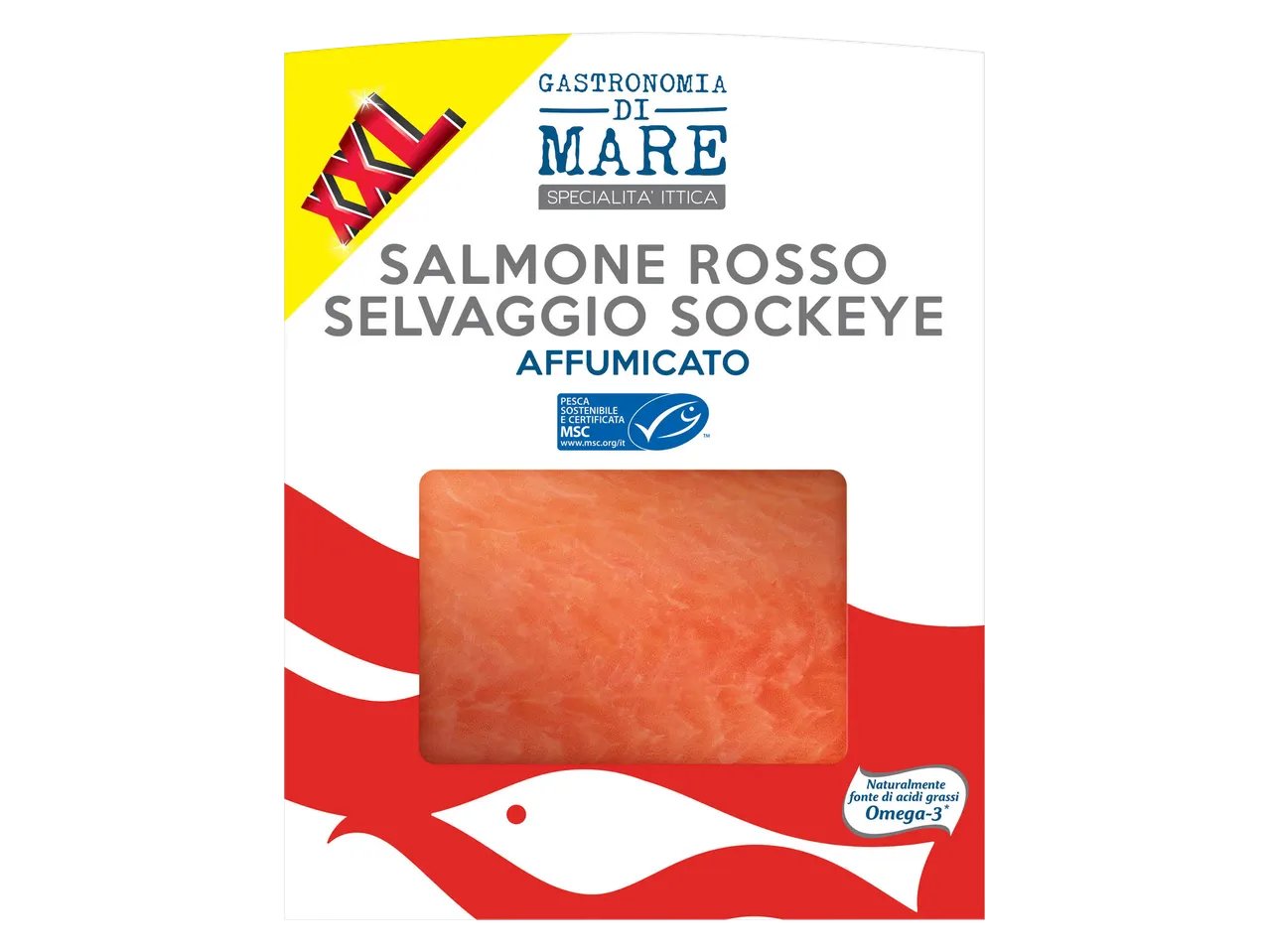 Salmone rosso affumicato a fette XXL