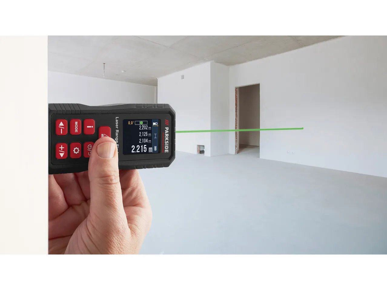 Misuratore di distanza laser 75 m