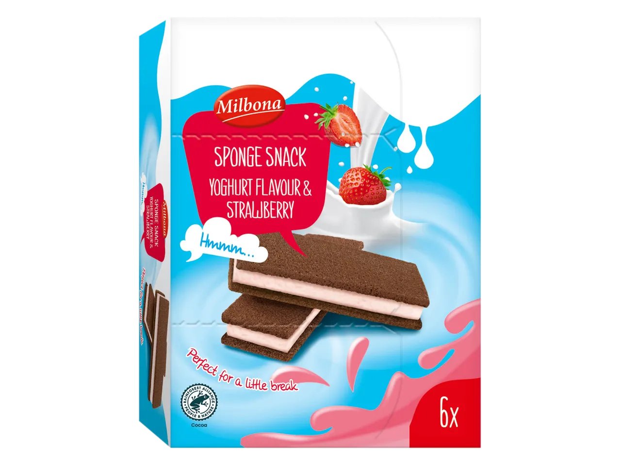 Merendine con crema alla fragola