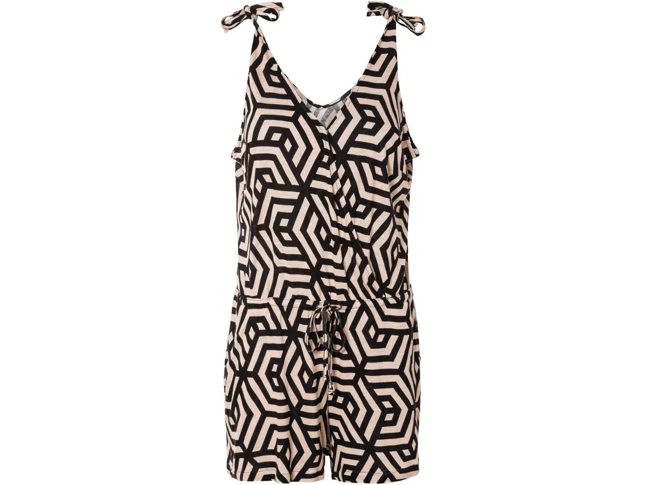 Tuta intera corta in lino da donna