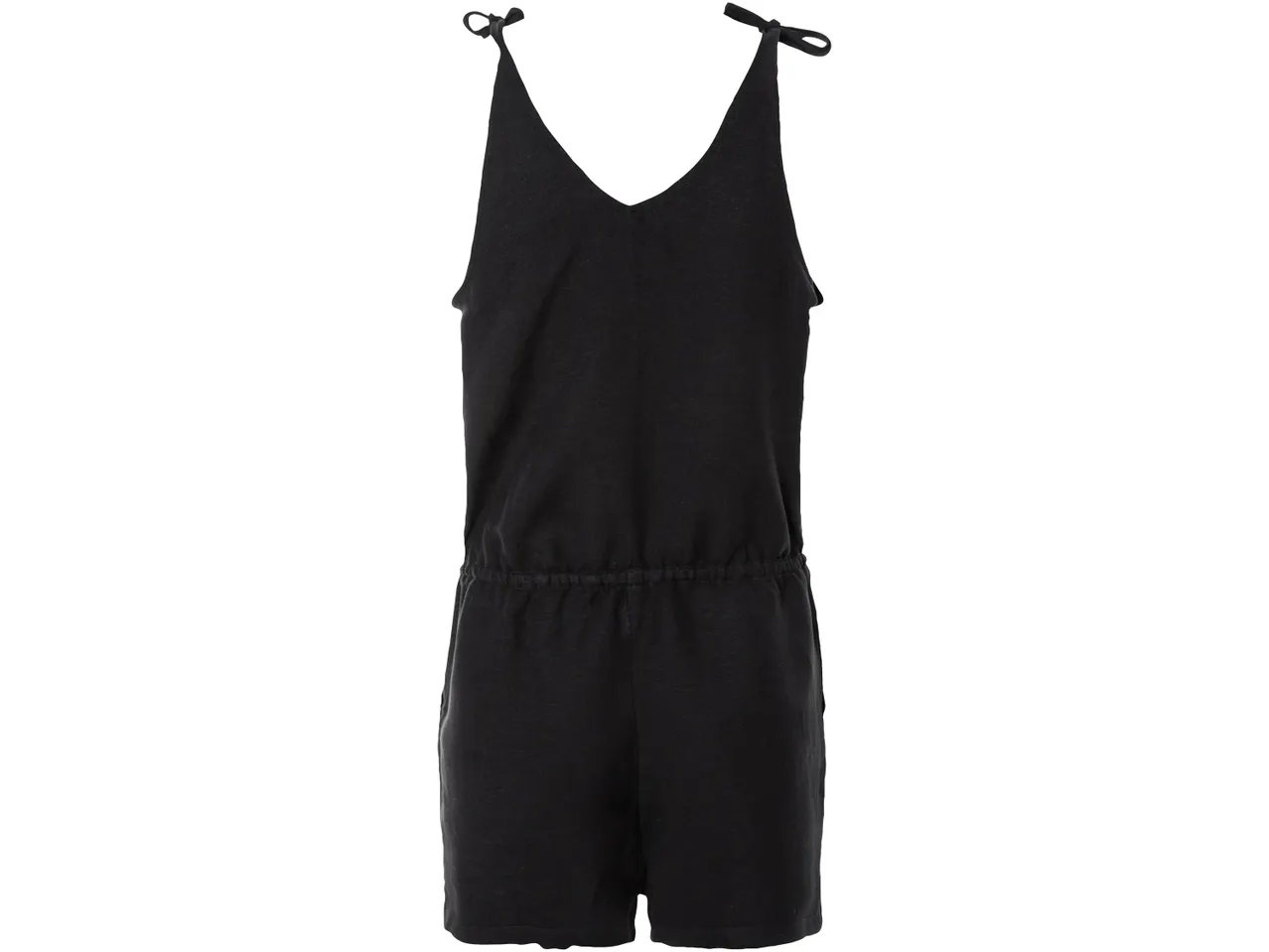 Tuta intera corta in lino da donna