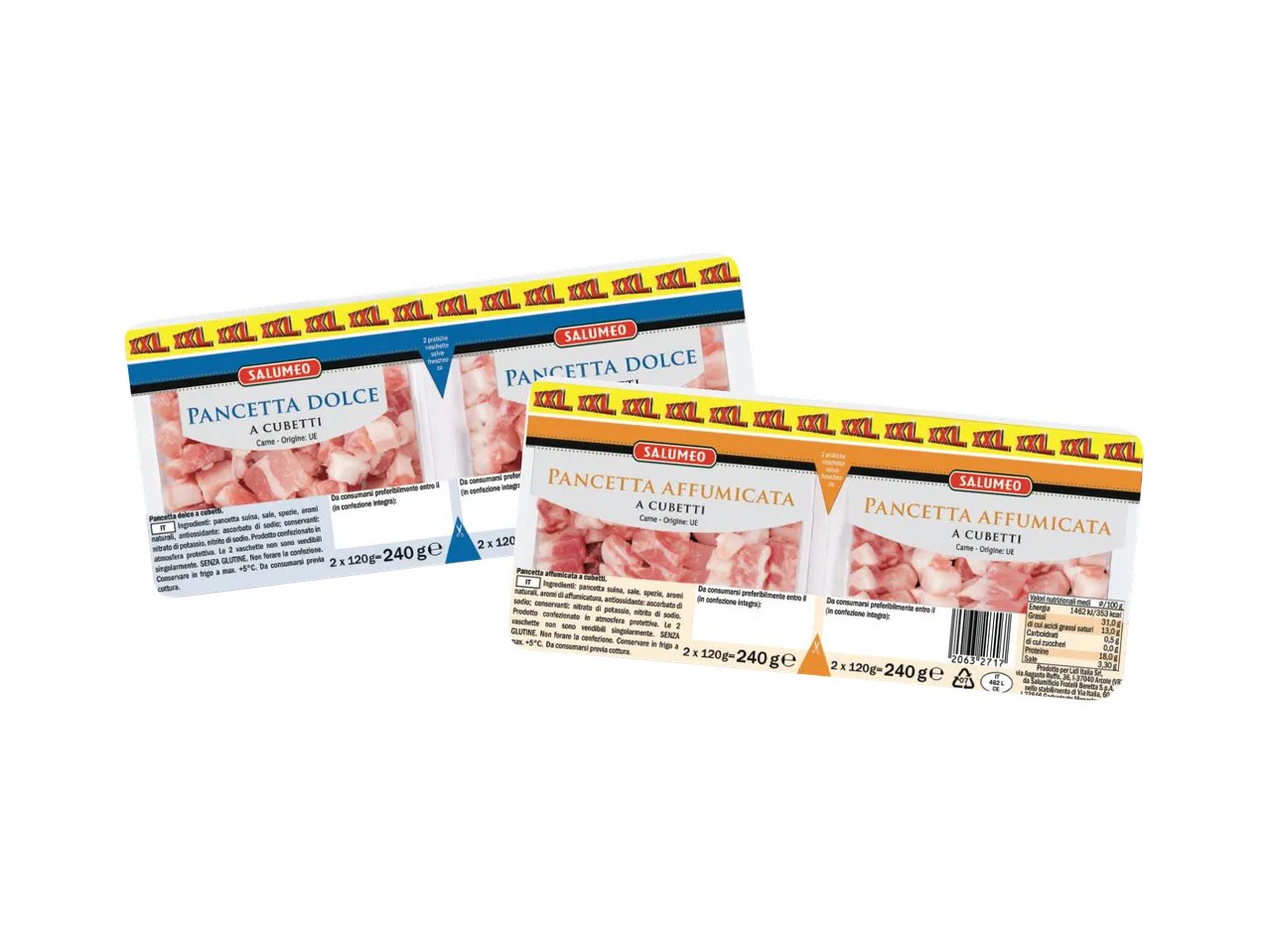 Pancetta a cubetti xxl