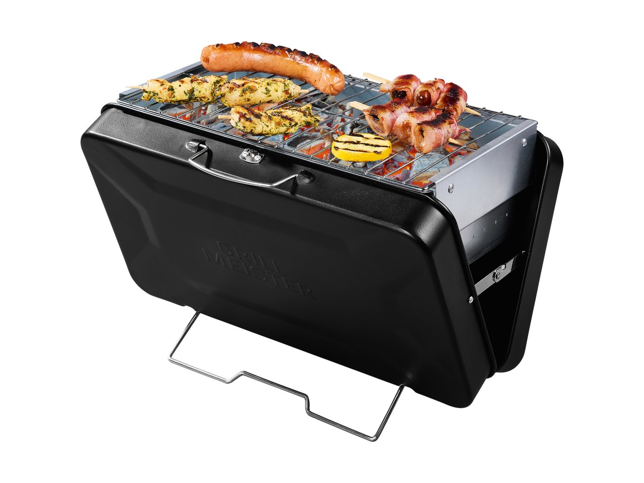 Barbecue a carbonella in valigia