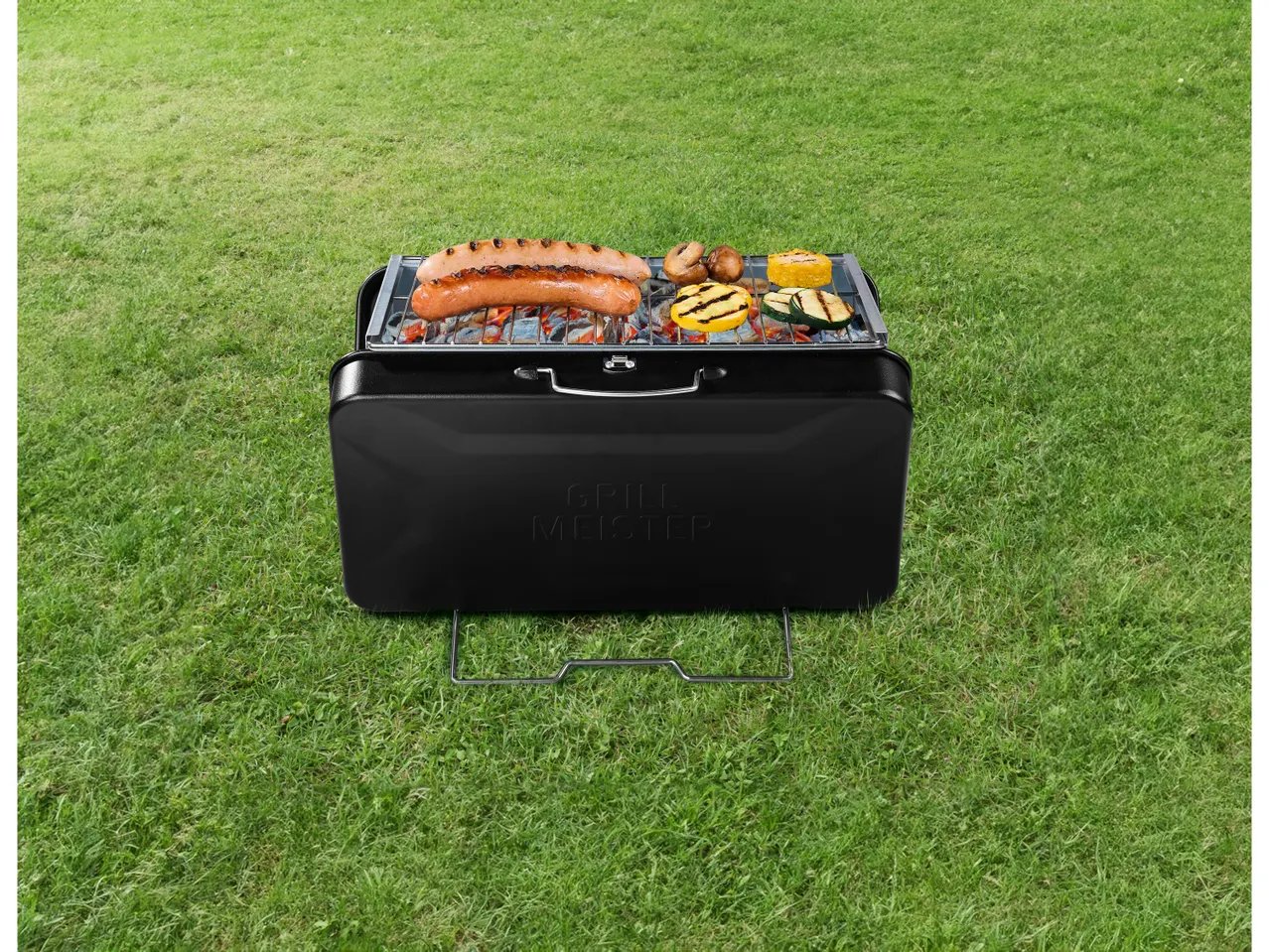 Barbecue a carbonella in valigia