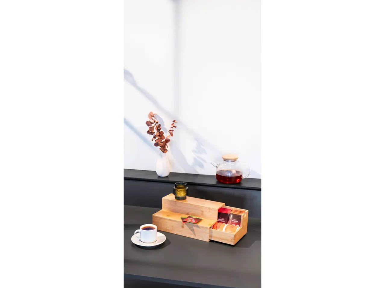 Organizer in bambù per tè o caffè