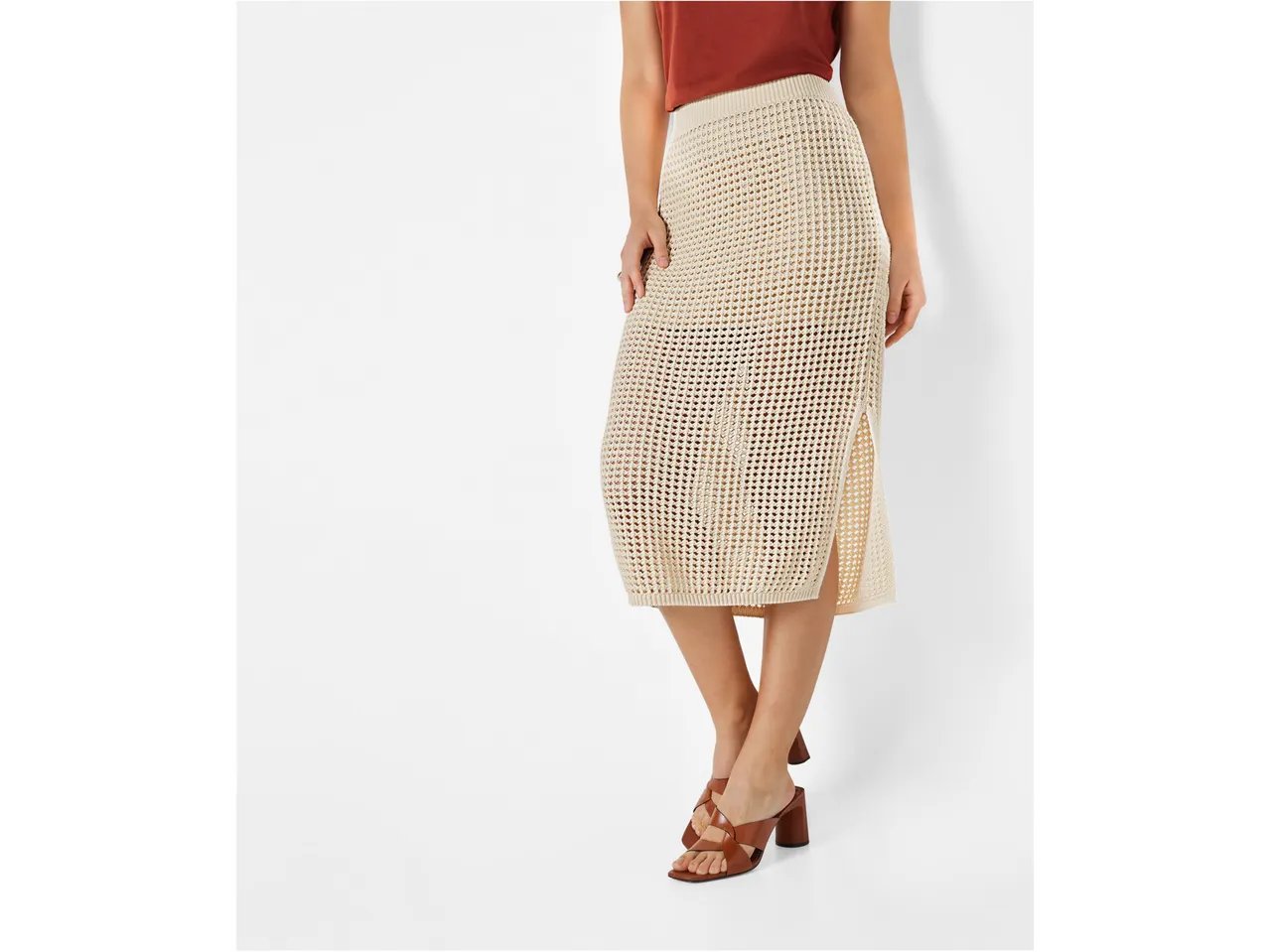 Gonna midi traforata