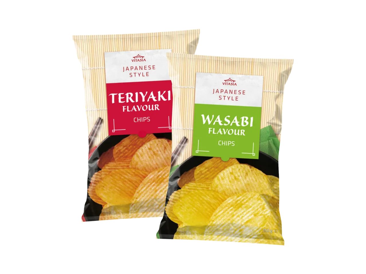 Patatine gusto wasabi o teriyaki