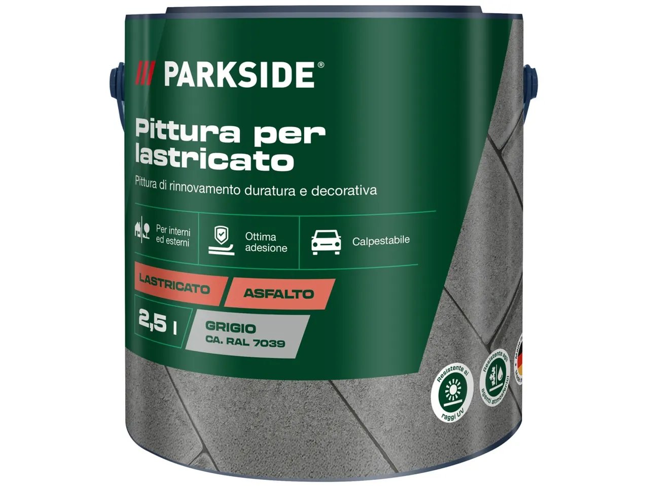 Vernice per pavimenti del garage o per lastricato, 2,5 L