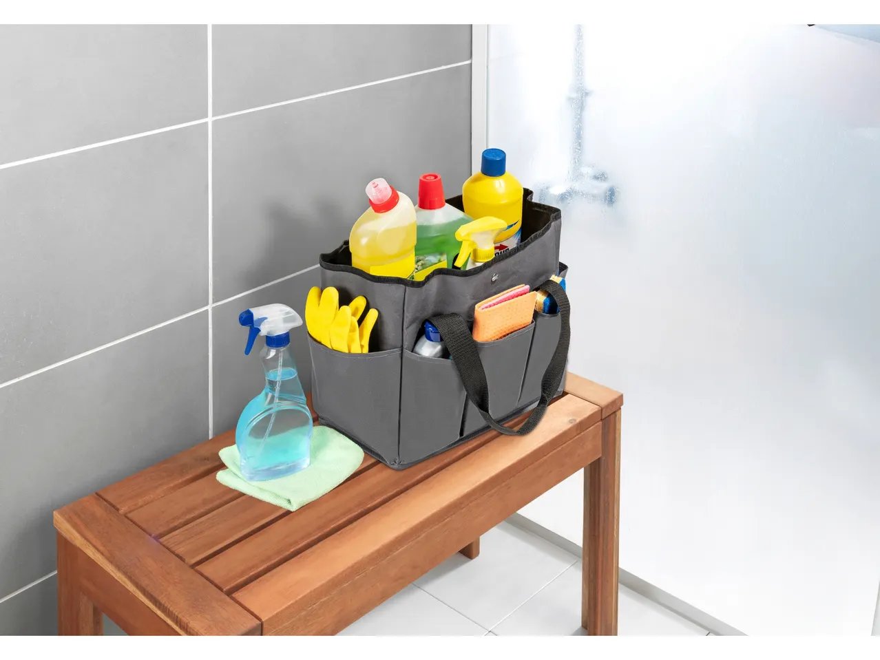 Organizer porta prodotti pulizia