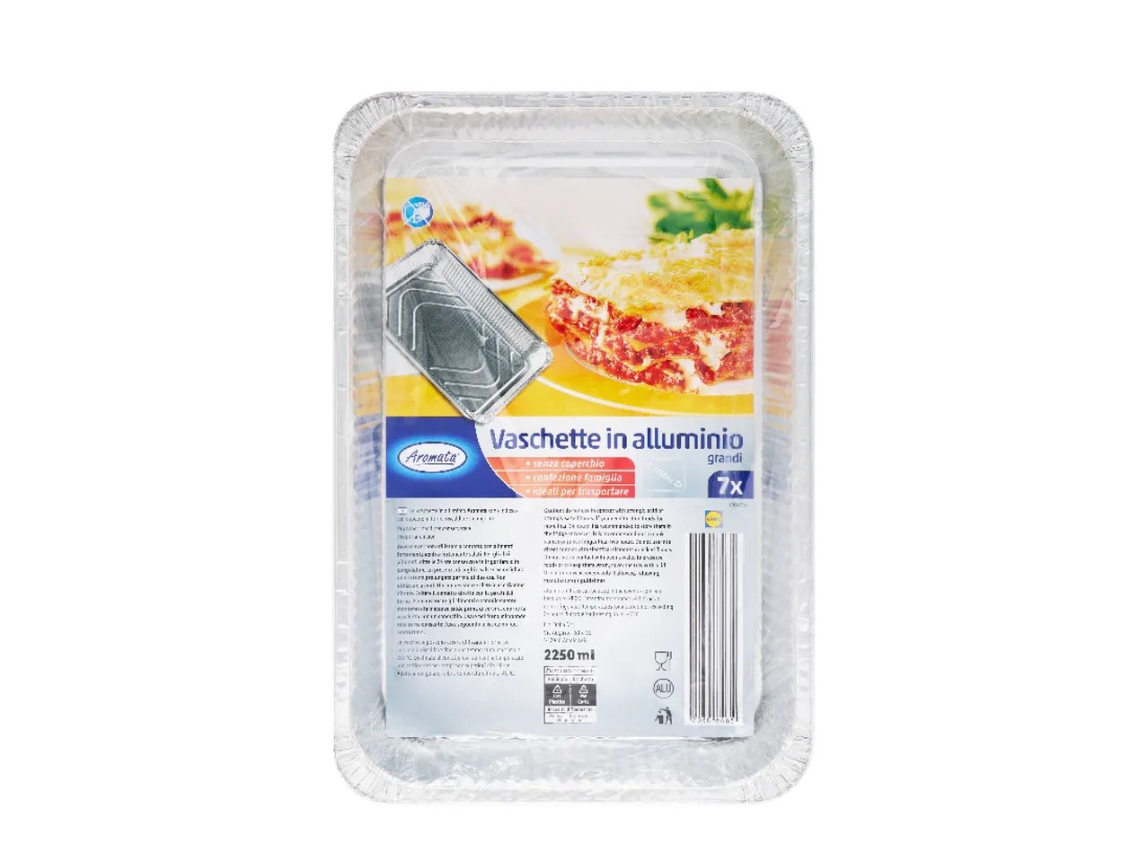 Vaschette in alluminio grandi