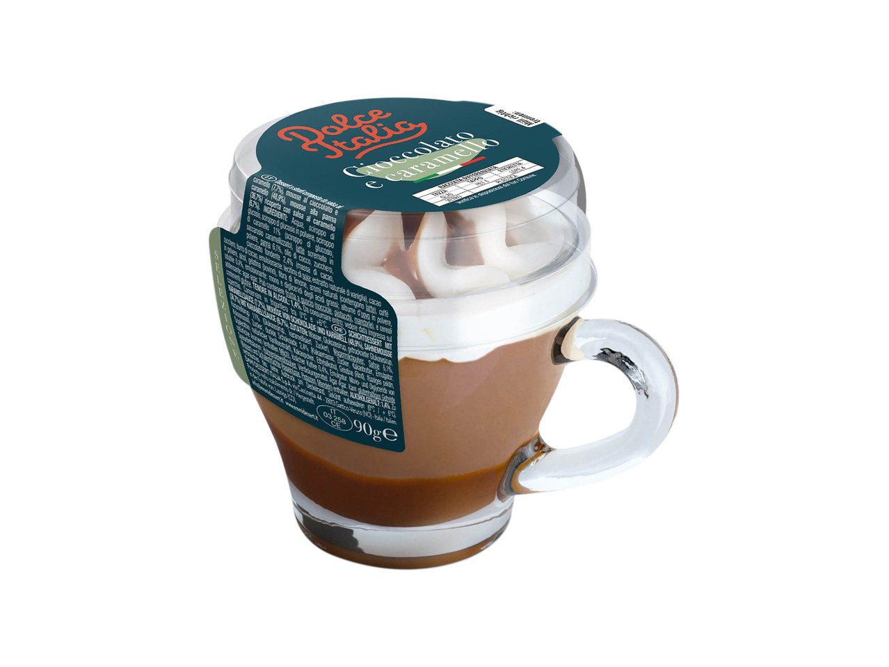 Dessert in tazzina di vetro