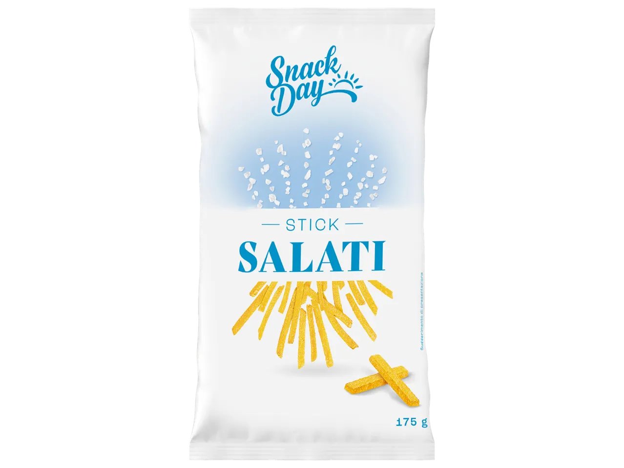 Stick di patatine salate