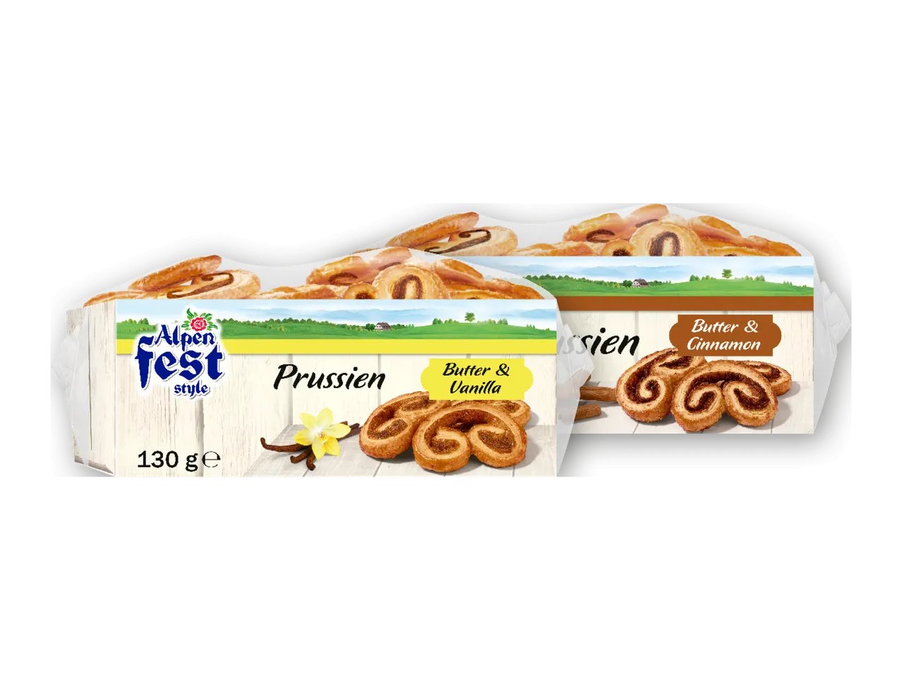 Prussien - sfogliatine alla vaniglia Bourbon o alla cannella