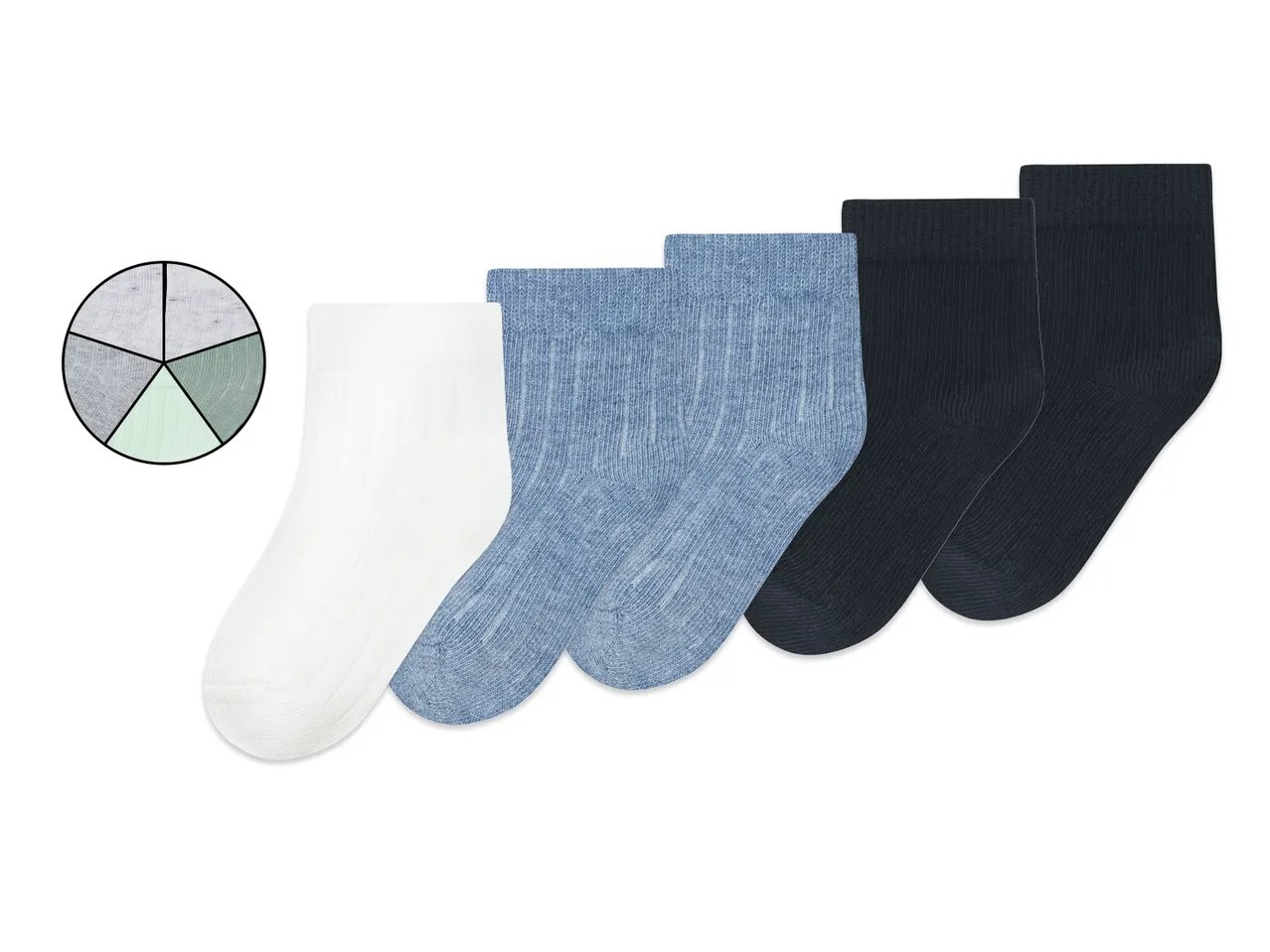 Calzini da neonato, 5 paia