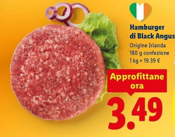 Hamburger Di Black Angus