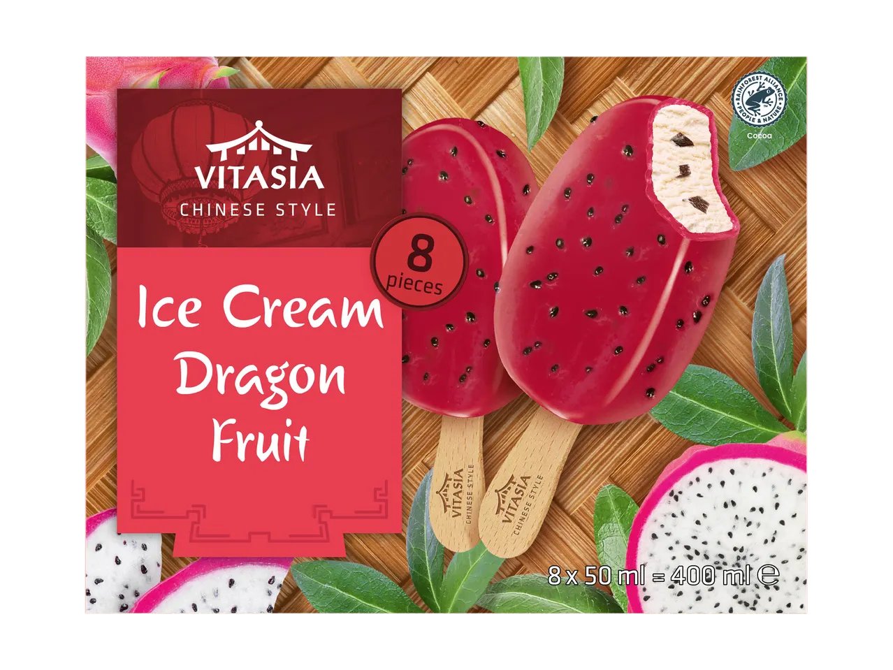 Stecco gelato al gusto dragon fruit