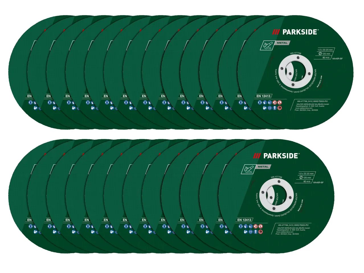 Mole da taglio, 25 pezzi o dado a serraggio per smerigliatrice angolare