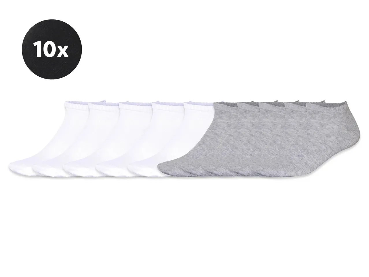 Calzini da uomo con cotone biologico, 10 paia